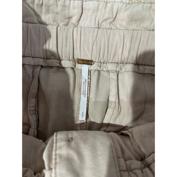 Free People Margate Paperbag Waist Pleated Misty Rose Trouser Pants Sz S - Picture 6 of 8